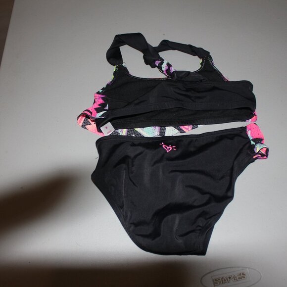 Multi Color 2 Pcs Justuce Bikini Swimsuit Size 8 - Picture 6 of 9